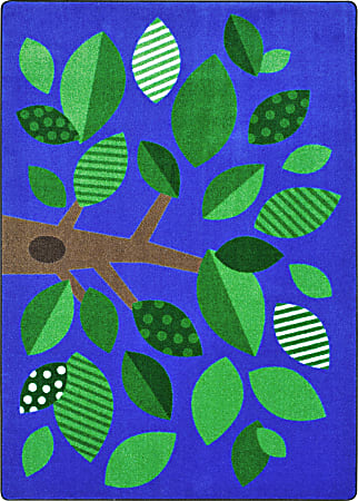 Joy Carpets® Kids' Essentials Rectangle Area Rug, Shady Grove™, 5-1/3' x 7-33/50', Multicolor