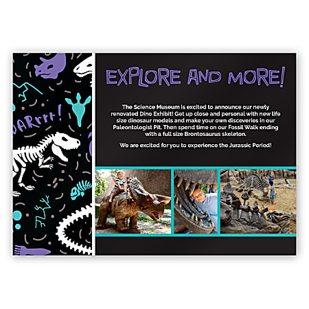 Custom Printed Full-Color 5" x 7" Medium Size Postcards, Single Sided, Box Of 50