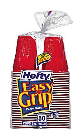 Hefty® Easy Grip Disposable Plastic Party Cups, 9