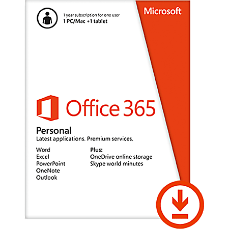 Microsoft Office 365 Personal - 1 Year, Download Version