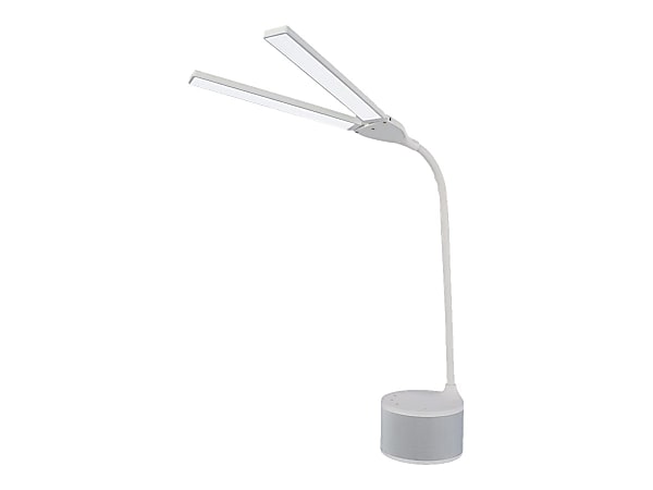 OttLite Dual Shade LED Lamp With Bluetooth Speaker And USB 21 12 H