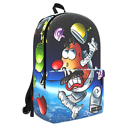 Space Junk Character Backpack With 15" Laptop Compartment, Space Potato