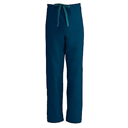 Medline ComfortEase™ Unisex Reversible Drawstring Pants, 2X, Caribbean Blue