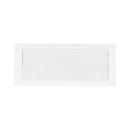LUX #10 Envelopes, Full-Face Window, Peel & Press Closure, Bright White, Pack Of 250