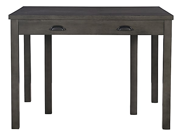 Powell Nera Dining Table, 30"H x 56"W x 42"D, Dark Gray