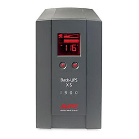 APC® Back-UPS® XS Series Battery Backup, BX1500LCD, 1500VA/865 Watt