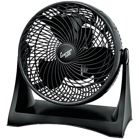Comfort Zone® 3-Speed High-Velocity Turbo Fan, 8-Inch, Black