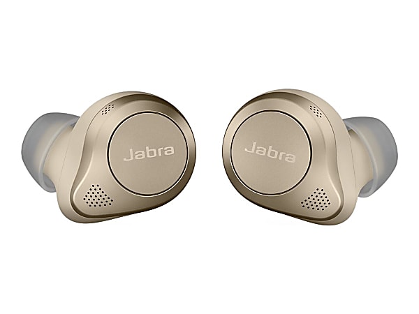Jabra Elite 85t - True wireless earphones with mic - in-ear - Bluetooth - active noise canceling - noise isolating - gold beige