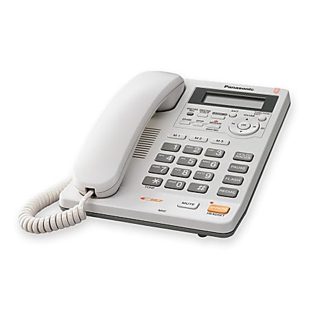 Panasonic KX-TS620W Integrated Telephone System with All-Digital Answering System, White