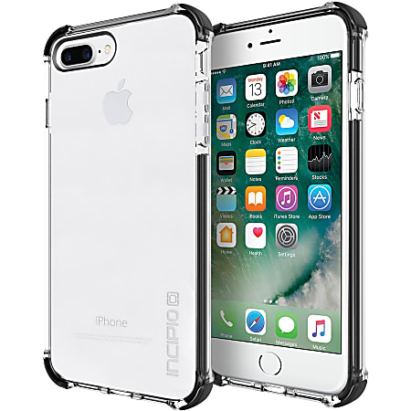 Incipio Reprieve [SPORT] Protective Case with Reinforced Corners for iPhone 7 Plus - For Apple iPhone 7 Plus Smartphone - Clear, Black - Scratch Resistant, Shock Absorbing, Drop Resistant - Polycarbonate