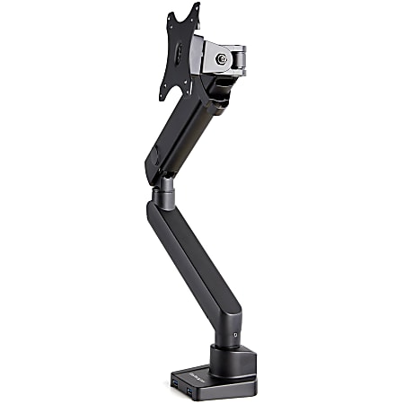 StarTech.com Desk Mount Monitor Arm with 2x USB 3.0 ports - Slim Full Motion Single Monitor VESA Mount up to 34" Display - C-Clamp/Grommet