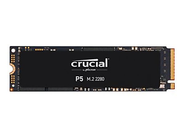 Crucial P5 - SSD - encrypted - 250 GB - internal - M.2 2280 - PCIe 3.0 (NVMe) - 256-bit AES