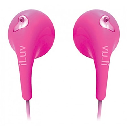 iLuv Bubble Gum 2 iEP205 Earphone Stereo Pink Mini phone 3.5mm