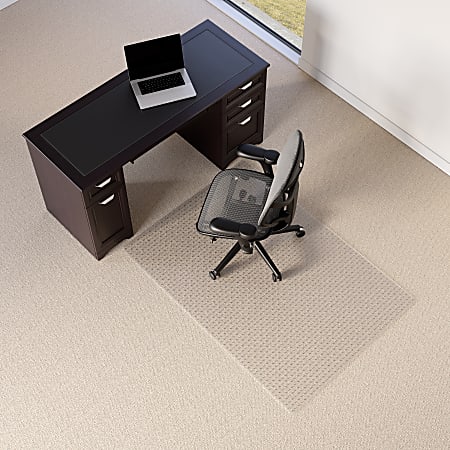 Realspace Economy Commercial Pile Chair Mat 46 x 60 Clear - Office Depot