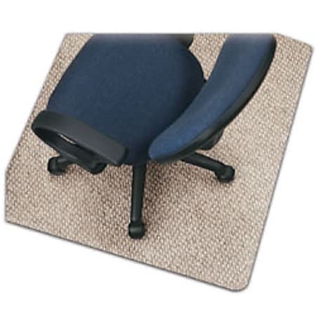 Realspace Berber Chair Mat For Low Pile Carpets Studded 45 W x 53 D Wide Lip Clear