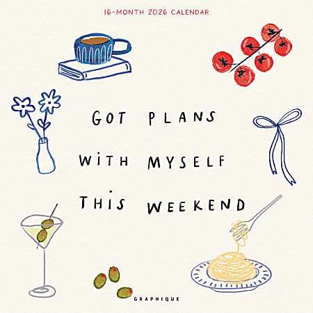 2026 Graphique Inspirational Monthly Wall Calendar, Simple Joy, 12" x 12", January To December, CY74626