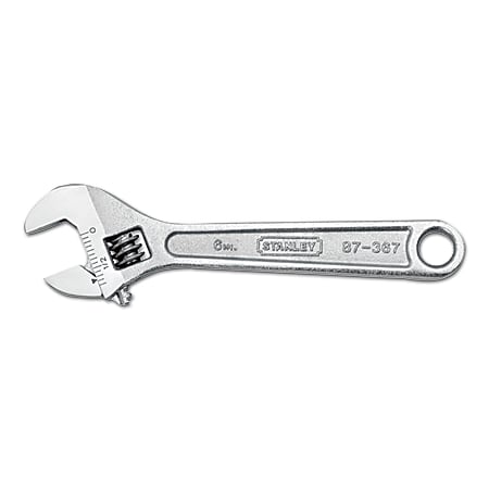 Stanley Tools Adjustable Wrench, 6" Tool Length