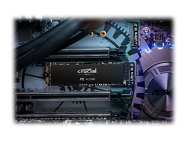 Crucial P5 SSD encrypted 2 TB internal M.2 2280 PCIe 3.0 NVMe