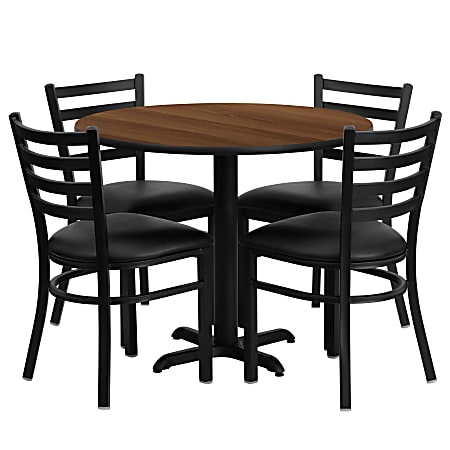 Black circle table and new arrivals chairs