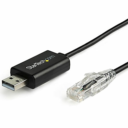 StarTech.com 6 ft/1.8 m Cisco USB Console Cable - USB to RJ45 Rollover Cable - Transfer rates up to 460Kbps - ICUSBROLLOVR