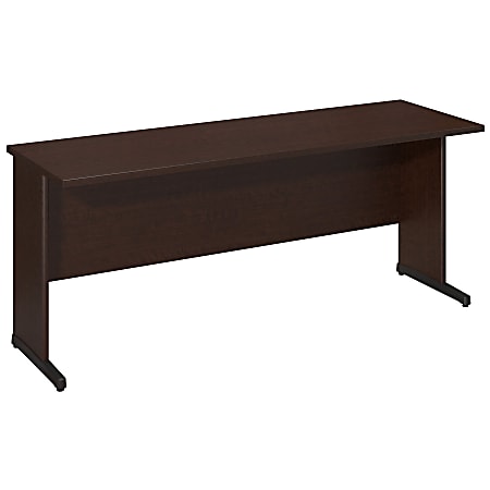 Bush Business Furniture Components Elite C Leg Desk 72"W x 24"D, Mocha Cherry, Premium Installation