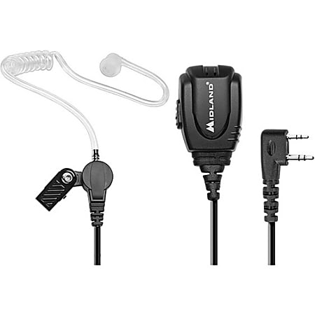 Midland BizTalk MA2 Concealed Headset - Wired - Earbud - Monaural - In-ear