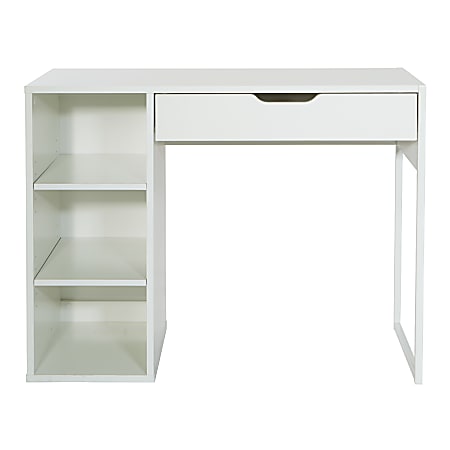 Office Star&trade; Ravel 40"W Computer Desk, White