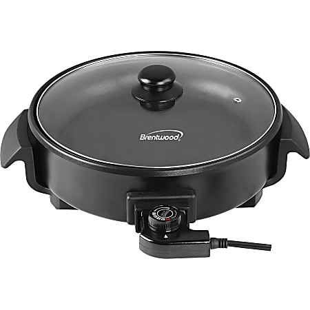 Brentwood SK-67BK 12-Inch Round Non-Stick Electric Skillet with