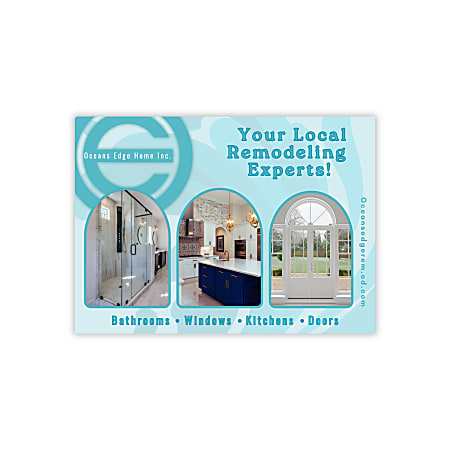 14pt, White Satin Finish, Printed 1 Side Custom Full-Color Postcards , 6-1/2" x 9" , Box Of 50