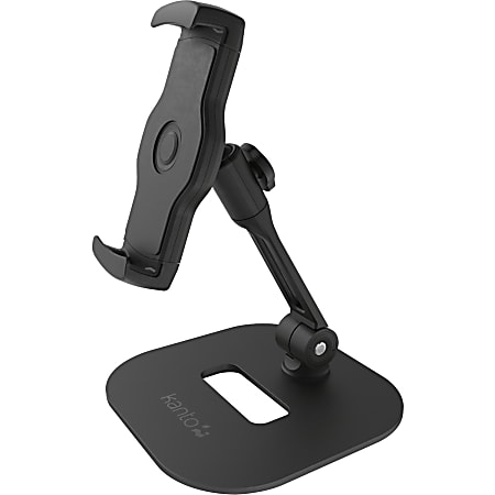 Kanto DS100 Universal Phone and Tablet Stand for Devices Up To 7.5" Wide - Black - Up to 7.5" Screen Support - 2.20 lb Load Capacity - 8.9" Height x 5.9" Width x 5.9" Depth - Tabletop - Aluminum, Steel - Black