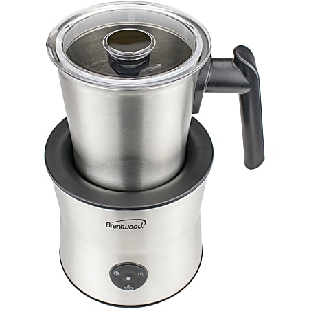 Brentwood 15 Ounce Cordless Electric Milk Frother, Warmer, and Hot