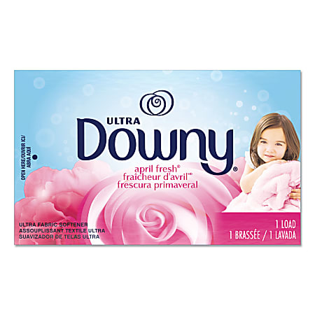 Downy Coin Vend Liquid Fabric Softener, April Fresh Scent, 0.85 Oz Single-Use Packets, Pack Of 156 Packets