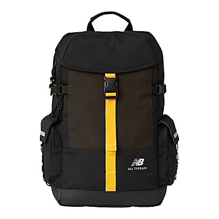 New Balance Terrain Flap Backpack With 14 Laptop Pocket Black ODP Business Solutions