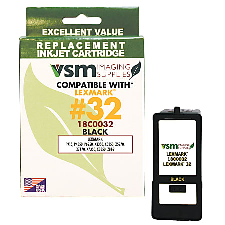 VSM VSM18C0032 (Lexmark 32 / 18C0032) Remanufactured Black Ink Cartridge