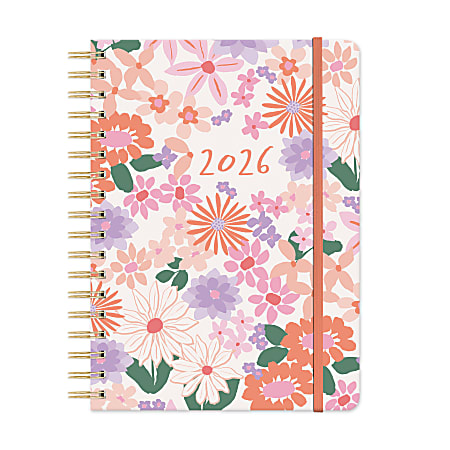 2026 Orange Circle Studio Weekly/Monthly Tri-Tab Planner, 9-5/8" x 7", Secret Garden, January To December, 26506