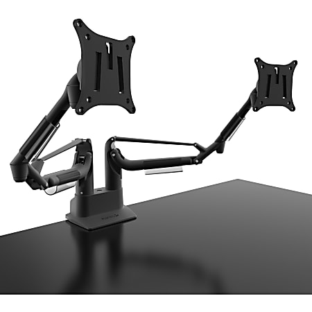 Kanto DMS2000 Desk Mount for Monitor - Black - 2 Display(s) Supported - 32" Screen Support - 36.38 lb Load Capacity - 75 x 75, 100 x 100 - 1