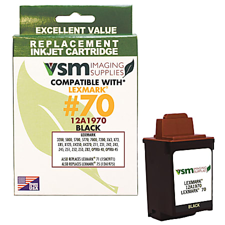VSM VSM12A1970 (Lexmark 70 / 12A1970) Remanufactured Black Ink Cartridge