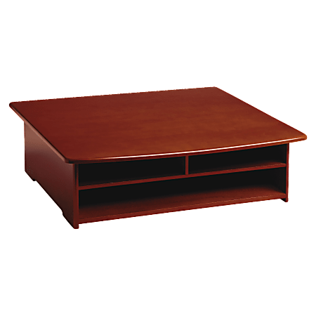 Rolodex® Wood Tones Printer Stand, 8"H x 21"W x 18"D, Mahogany