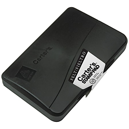 Carter's Black Ink Pad (21381) – Rubber Stamp Pad For Crafts, Eco-Friendly Foam