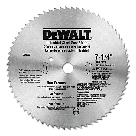 Black+Decker Steel Circular Saw Blades, 7 1/4 in, 68 Teeth