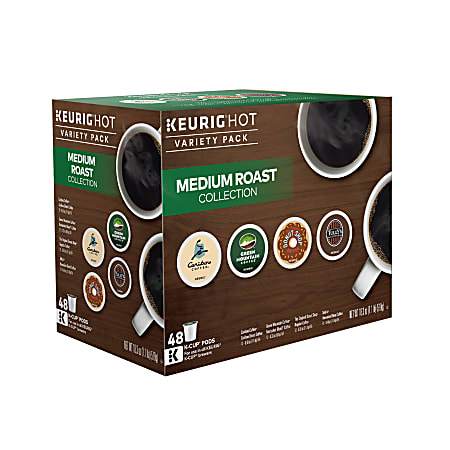 Green Mountain Coffee® Medium Roast Variety Pack Single-Serve K-Cup®, 0.4 Oz, Carton Of 48