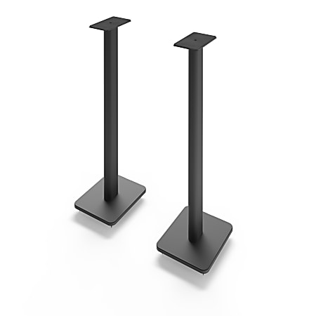 Kanto SP Plus Series Speaker Stands, 60 lb Load Capacity, 32"H x 8.90"W x 10.60"D, Floor, Steel, Foam, Black