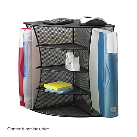 Onyx Mesh Corner Organizer, Six Sections, 15 x 11 x 13, Black Onyx Mesh Corner Organizer, Six Sections, 15 x 11 x 13, Black