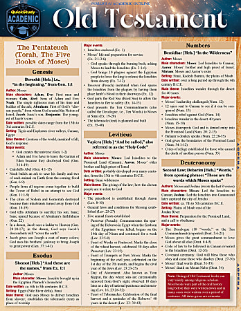 QuickStudy Guide, Old Testament, 2228313
