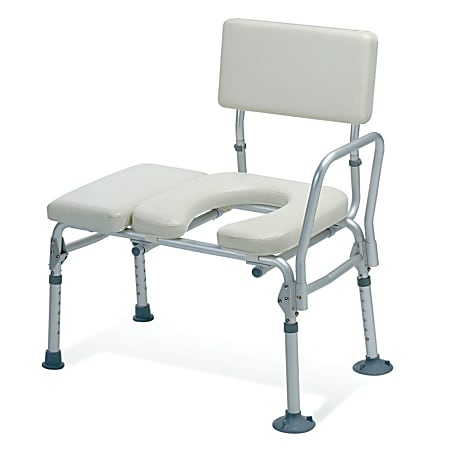 Guardian Padded Commode Transfer Bench, Tan