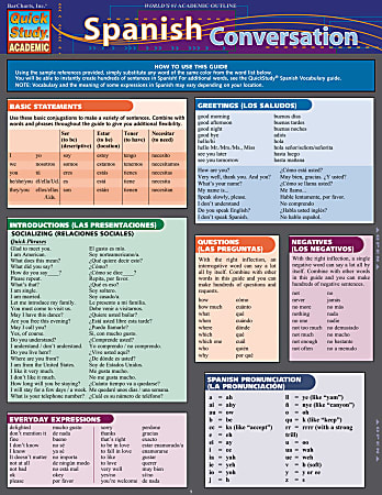 QuickStudy Guide, Spanish Conversation
