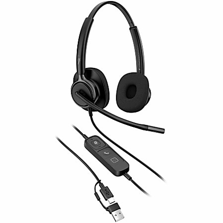 Poly Mission 425 Stereo USB Wired Headset Classic, C01B3A6