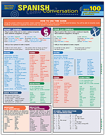 QuickStudy Guide, Spanish Conversation Quizzer
