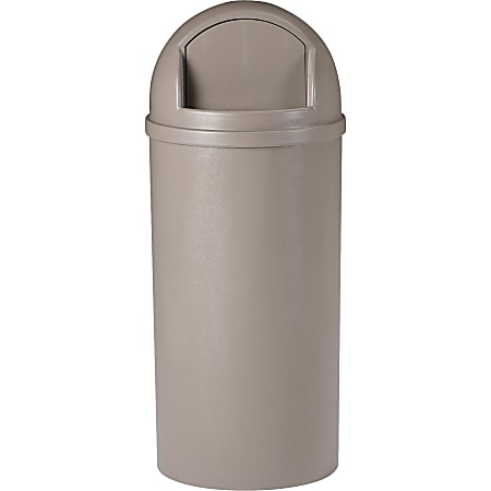 Rubbermaid® Marshal® Waste Receptacle, 15 Gallons, Beige