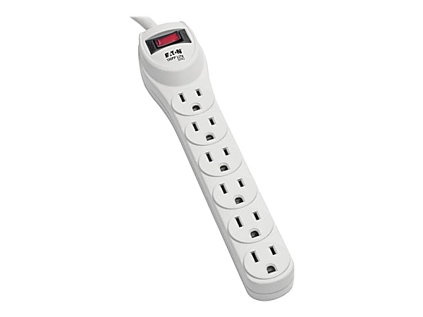Tripp Lite Surge Protector Power Strip 120V 6 Outlet 2' Cord 180 Joule - Surge protector - AC 120 V - output connectors: 6 - for P/N: CLAMPUSBLK, CLAMPUSW